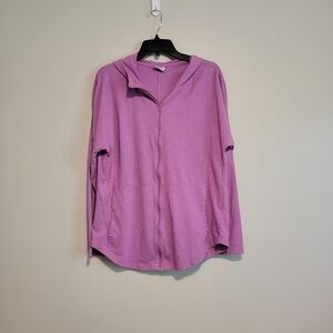 Columbia Thin Jacket with Hood Purple Size XL